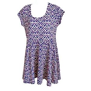 Large Aeropostale coral and blue dress